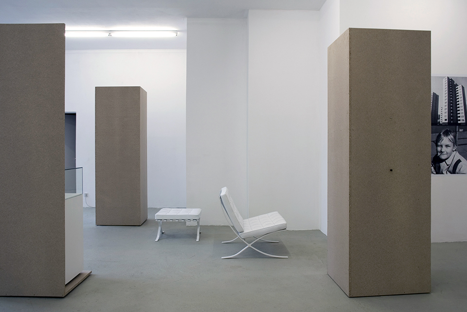 UNTITLED (White Barcelona Chair) UNTITLED (White Barcelona Chair)